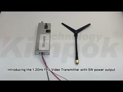 1.2GHz FPV Video Sender 5W Sendeleistung 10-50km Reichweite mit Verzögerungsfunktion 1.2GHz VTX Zubehör