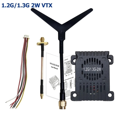 1.2G 1.3G 30km FPV-Videotransmitter 1.2GHz 1.3Ghz 2W Analog VTX 8 Kanäle FPV VTX