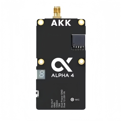 AKK Alpha 4 VTX 5.8G 4W 80CH 1w/2w/3w/4w Schaltbarer Smart Audio FPV-Videotransmitter für Drohnen