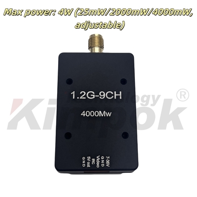 1.2G 4W Drahtloser Video-Sender 1.2 GHz VTX 16g Leichtgewicht 9CH FPV Video-Sender für FPV-Renn-Drohne