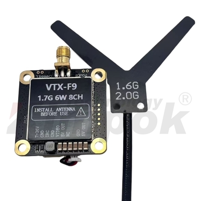 1.7G 6W Hochleistungs-Drohnen-Videosender für stabiles FPV-Erlebnis mit geringer Latenz