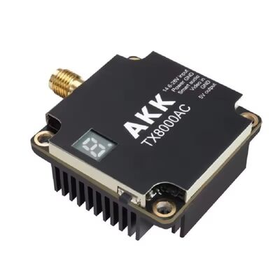 AKK 8W 5.8G FPV VTX Drahtloser Videosender mit Smart Audio für Langstrecken-Drohnenrennen