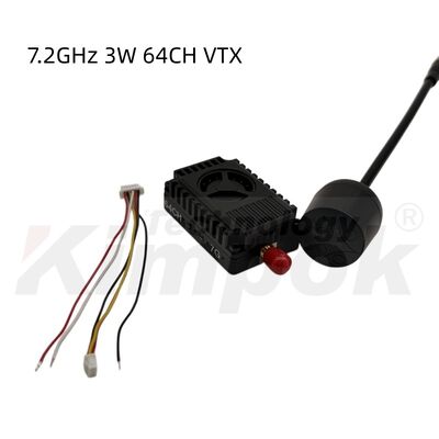 6.1-7.2GHz 3W Hochleistungs- 64-Kanal-FPV VTX-Videoübertrager für die Übertragung von HD-Signalen mit Drohnen
